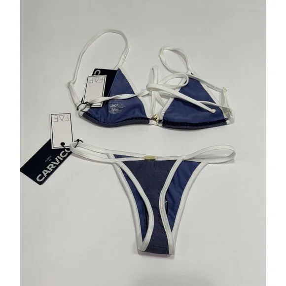 FAE House Lumi Top & Jones Bottoms in Denim & White